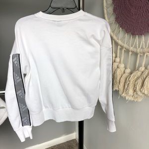 adidas women's changeover tape crewneck sweatshirt